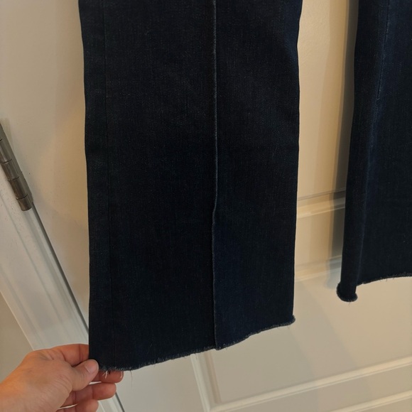Frame Jetset Flare High Rise Pintuck Keller Jeans Denim Stretch Organic Cotton - Picture 11 of 15